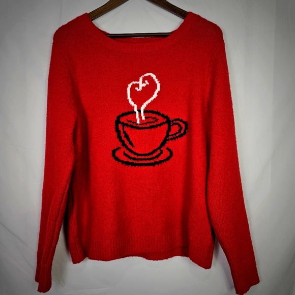Cupcakes and Cashmere Coffee Crewneck Sweater - Picture 1 of 5